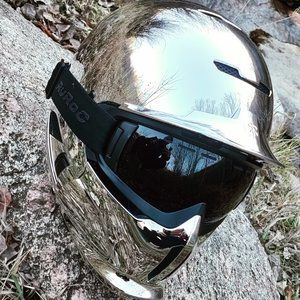 XL/XXL RG1-DX Chrome Ruroc Ski / Snowboarding Helmet